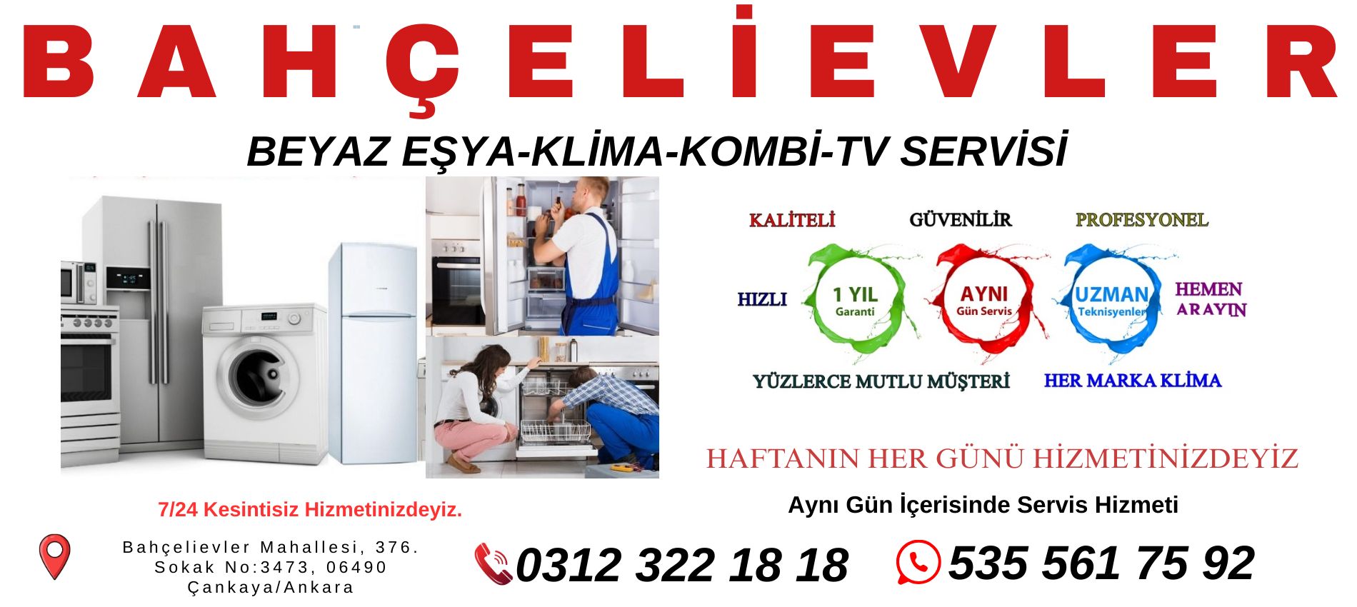 Çankaya Bahçelievler BeyazEşya